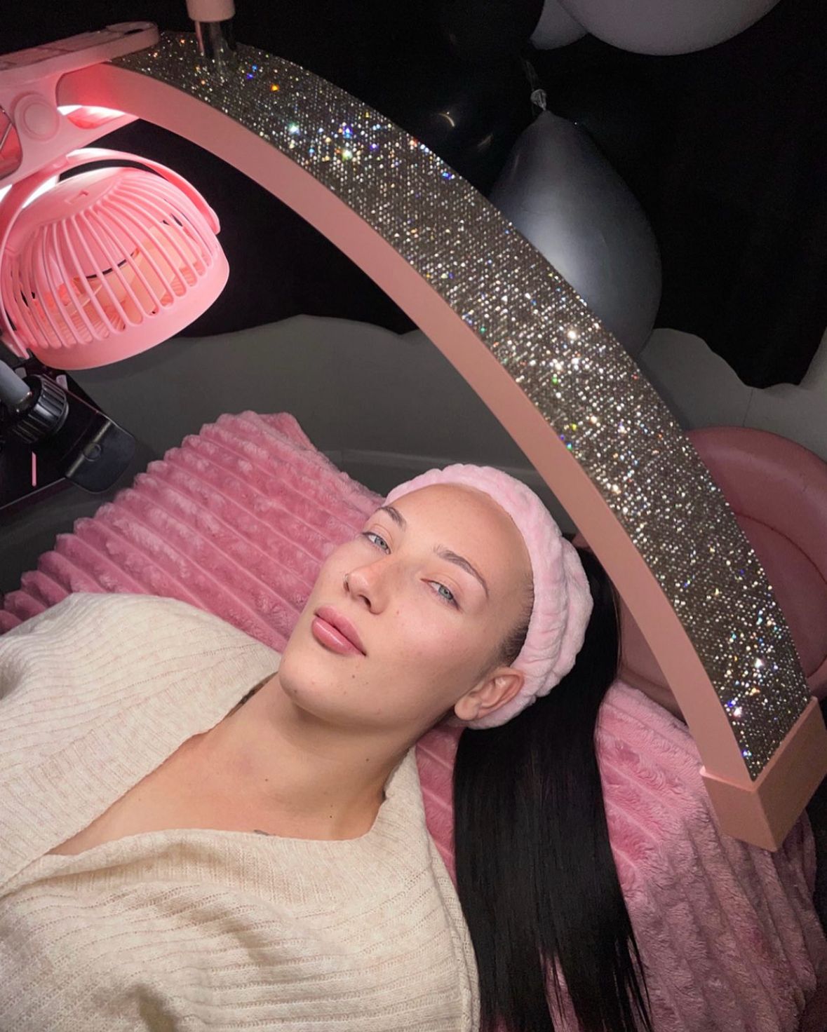 Lampada Diamond Half Moon - Luce professionale per la bellezza 28” | RJ Moon Pro