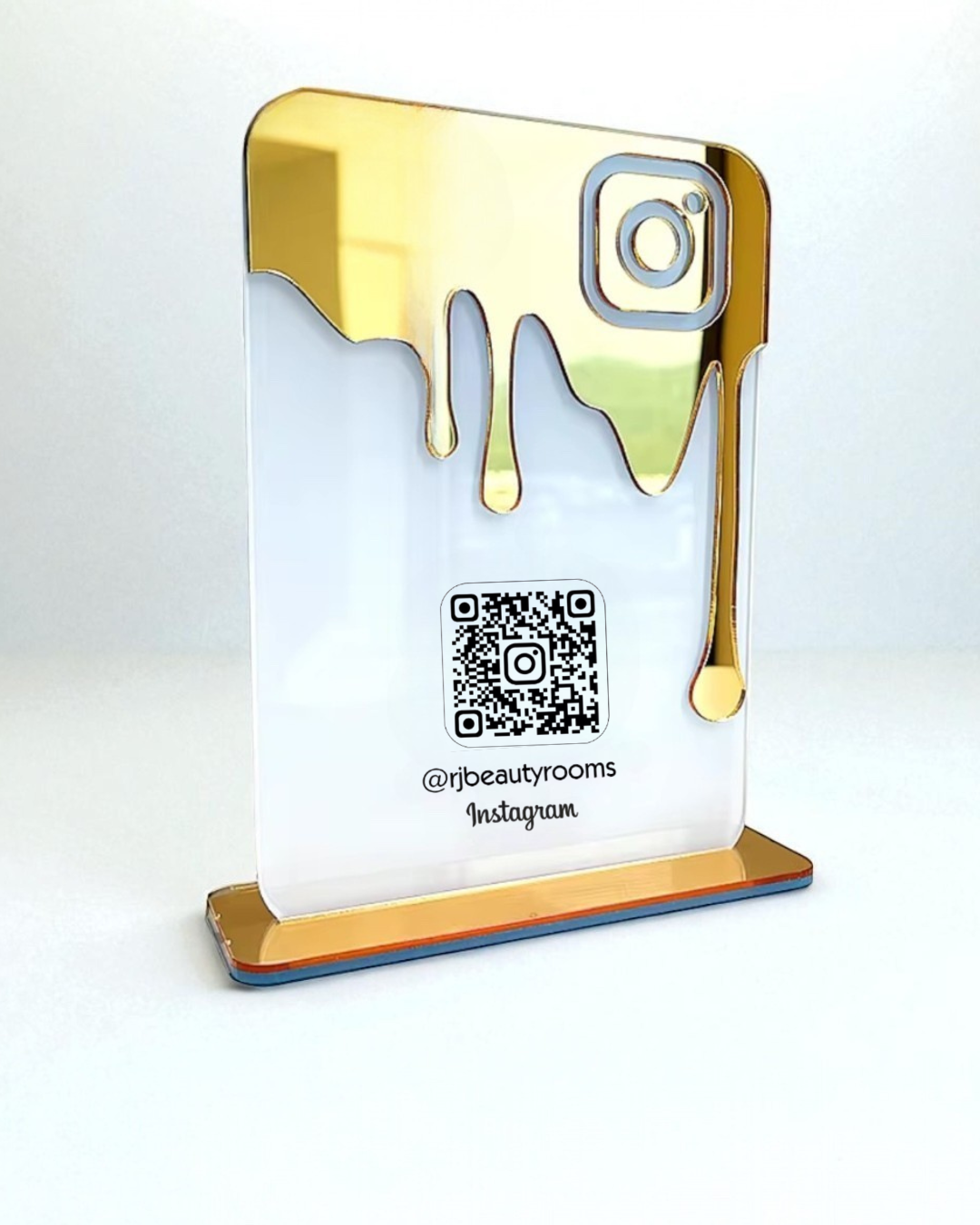 Cartello personalizzato con codice QR Instagram