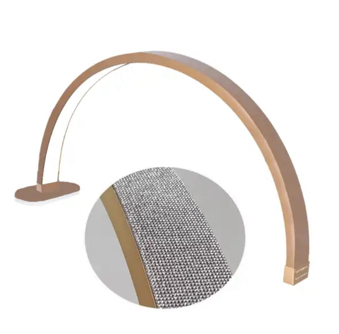 Lampada da scrivania Half Moon Diamond 30” - Lampada LED indipendente per unghie