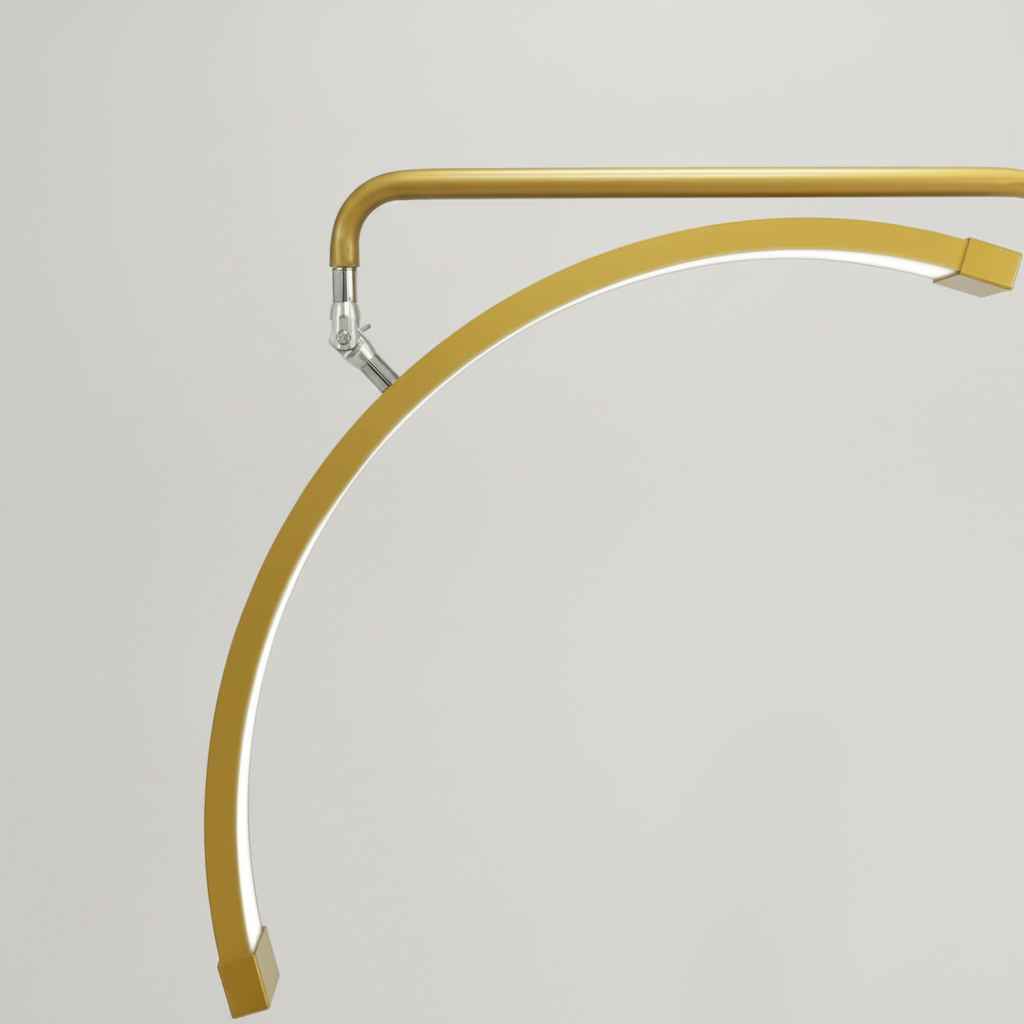 Lampada Multi-Angle Half Moon - Luce LED professionale per la bellezza 28” | RJ Moon Pro X