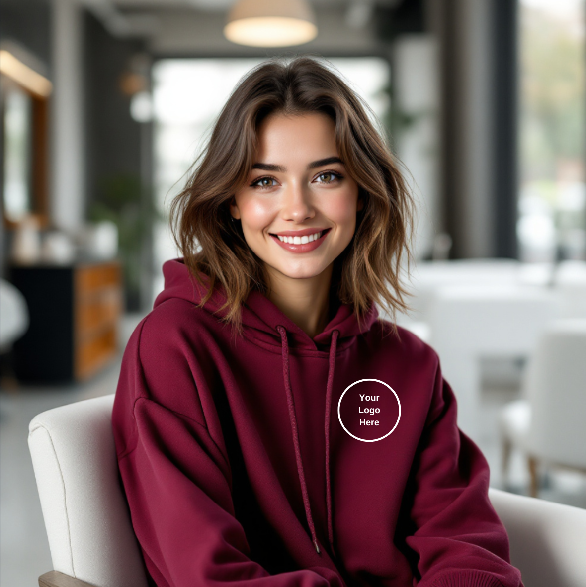 Felpe con cappuccio personalizzate (davanti e dietro)