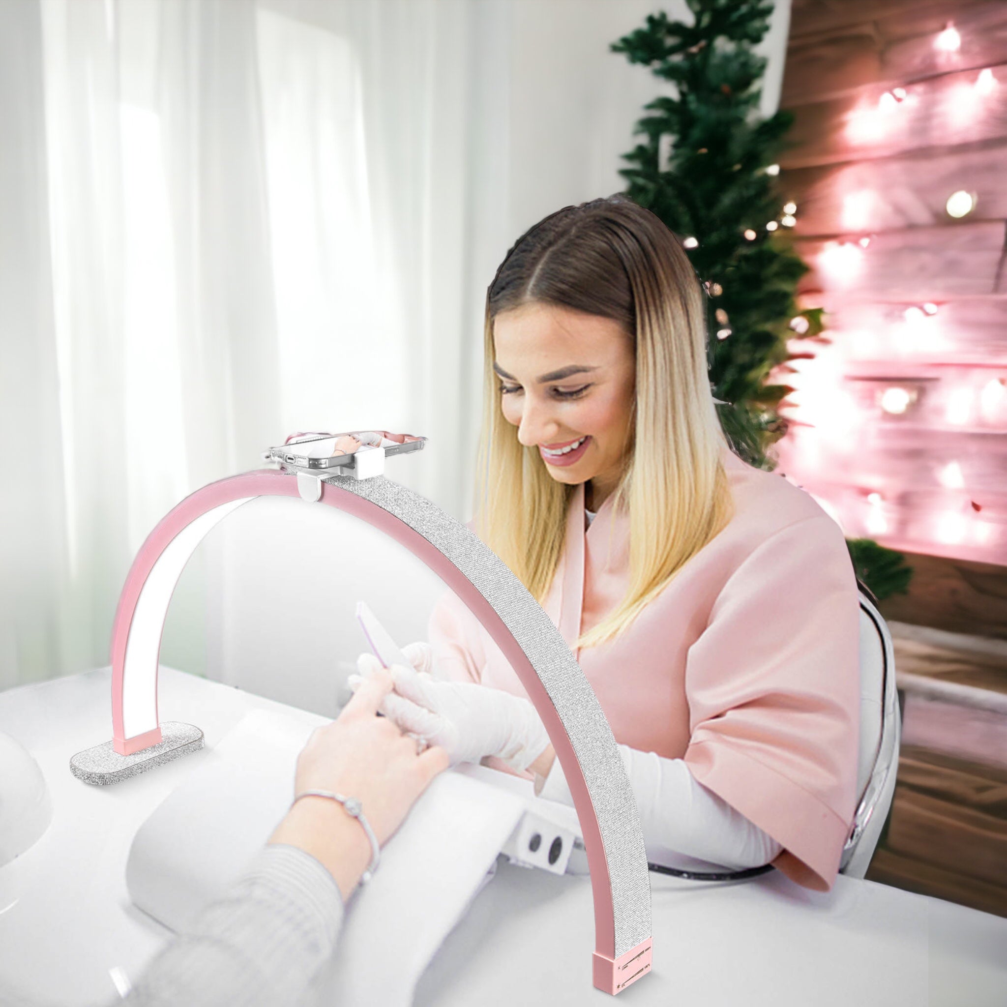 Lampada da scrivania Half Moon Diamond 30” - Lampada LED indipendente per unghie