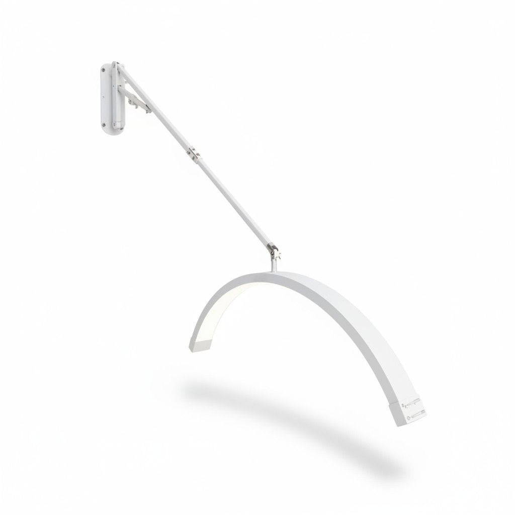 Lampada da parete a mezzaluna per il trucco