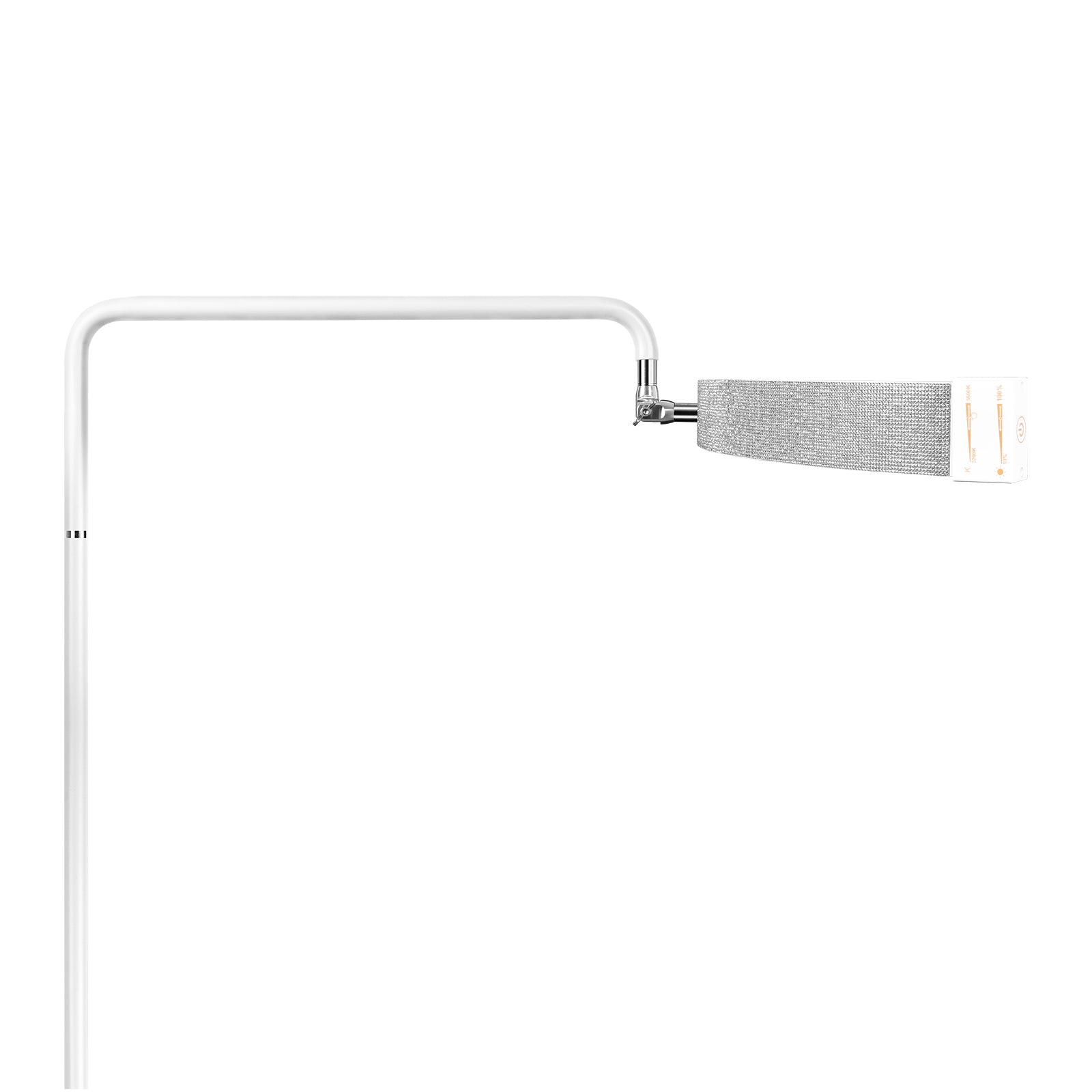 Lampada Multi-Angle Diamond Half Moon - Luce LED professionale per la bellezza 28” | RJ Moon Pro X