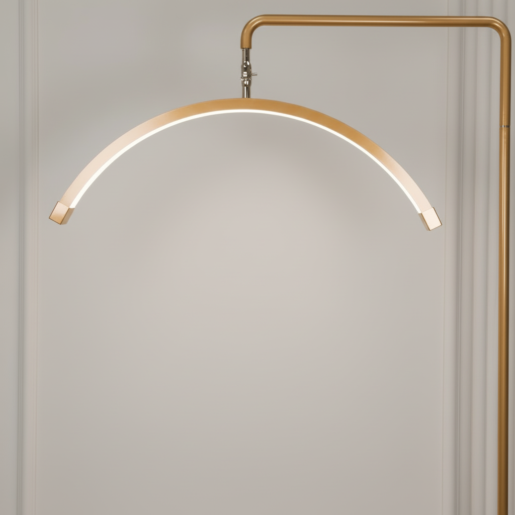 Lampada Multi-Angle Half Moon - Luce LED professionale per la bellezza 28” | RJ Moon Pro X