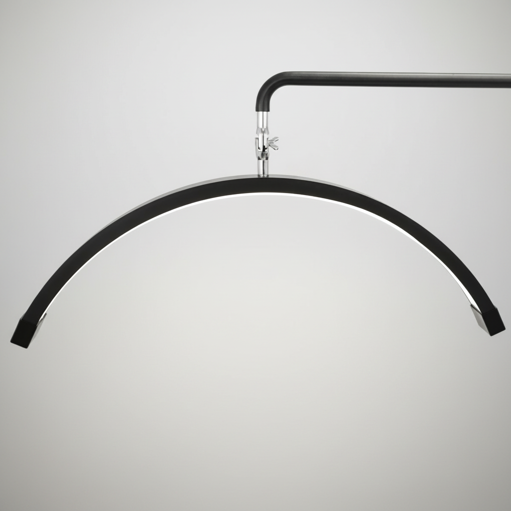 Lampada Multi-Angle Half Moon - Luce LED professionale per la bellezza 28” | RJ Moon Pro X