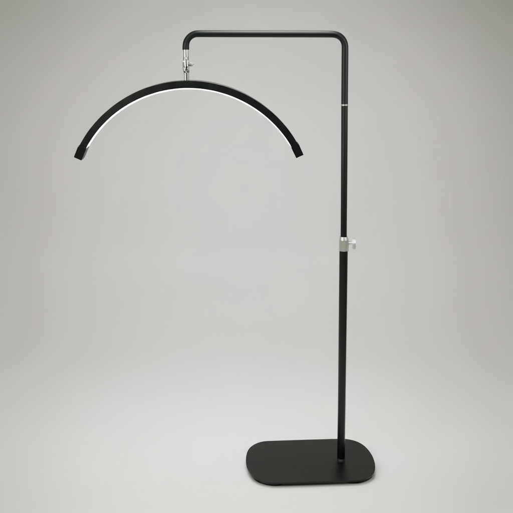 Lampada Multi-Angle Half Moon - Luce LED professionale per la bellezza 28” | RJ Moon Pro X